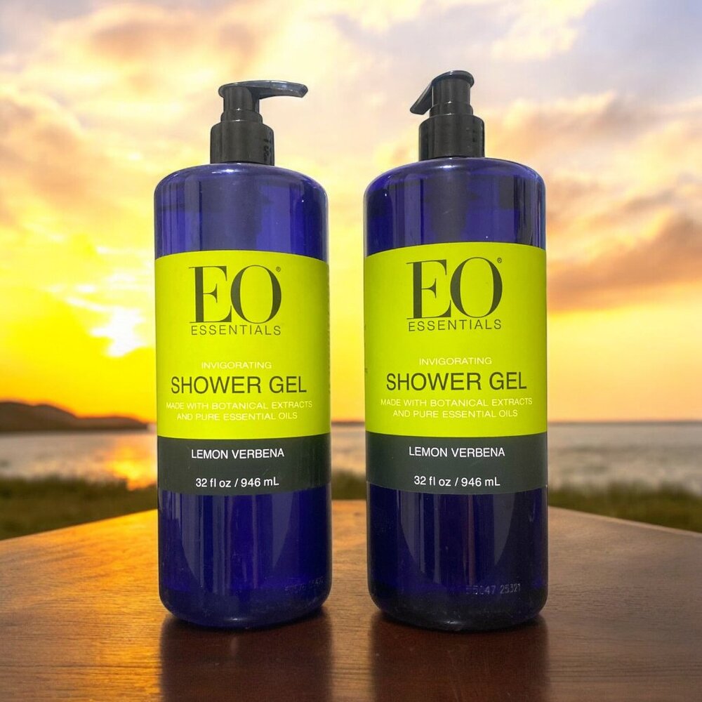 EO Essential Oils - Lemon Verbena  - SHOWER GEL - 32 oz  Invigorating 2 PACK
